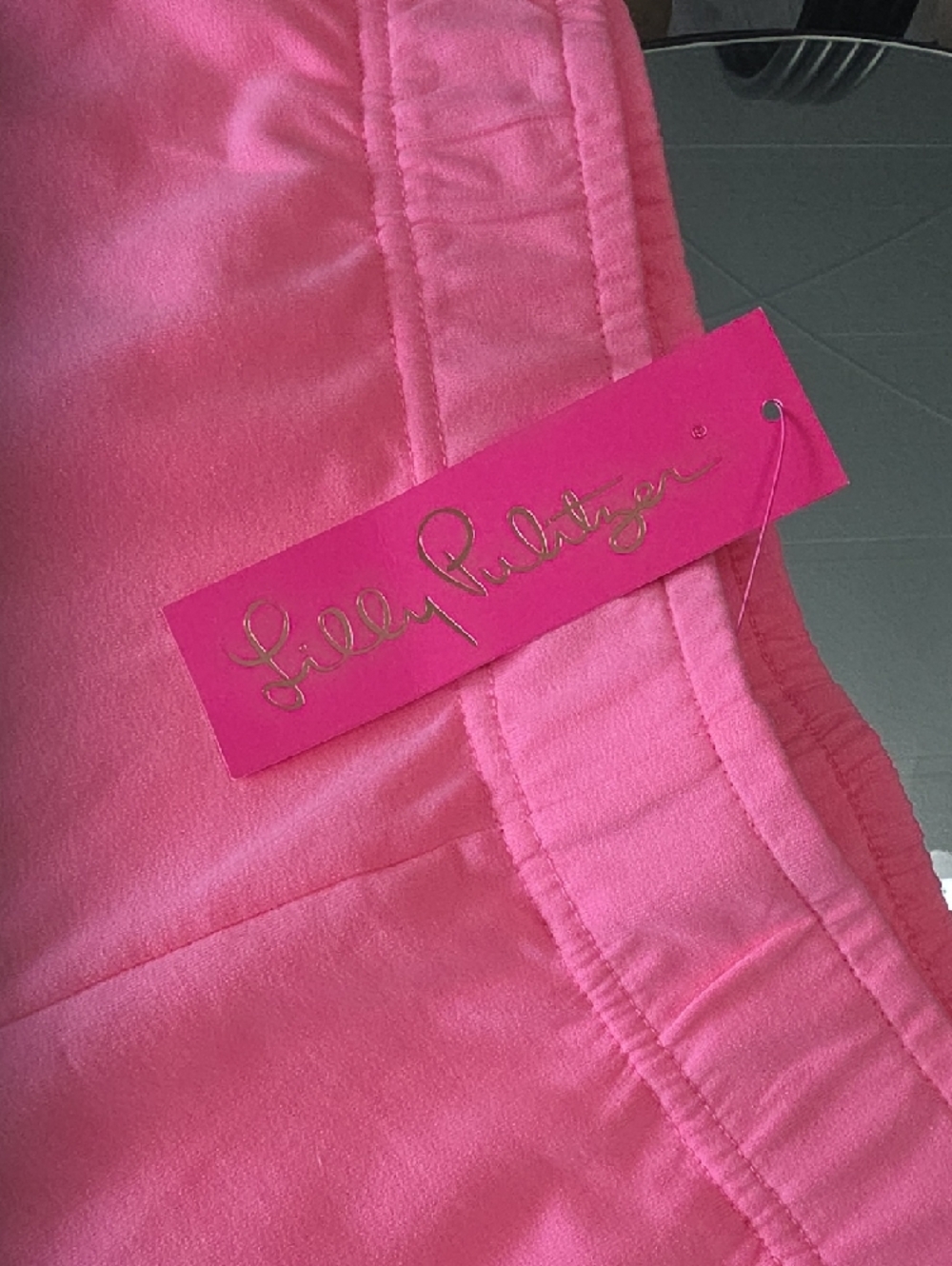Lilly Pulitzer NWT Pink Ruffle Eyelet Shorts - Picture 2 of 9